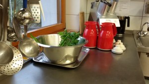 hier wird Tee gekocht